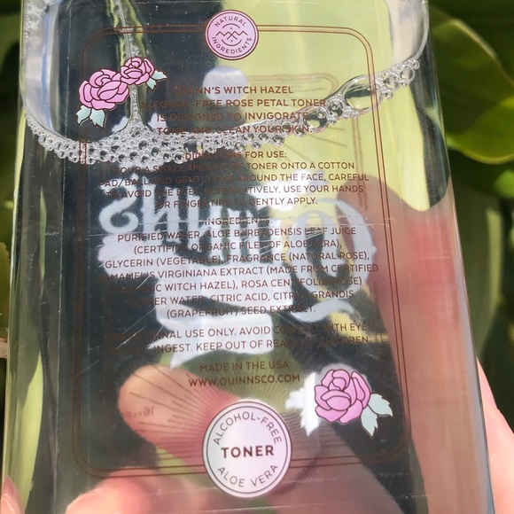 quinns witch hazel rose petal toner